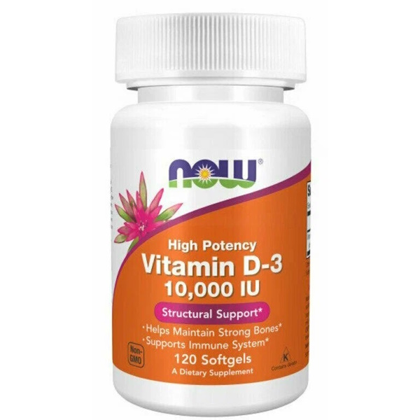 Vitamin D-3 10000IU 120 caps Now